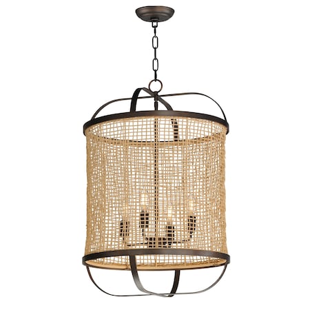 Maxim Lighting Cestino 19'' Pendant, Antique Bronze 22474NAANB